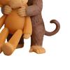 2D Monkey Keychain Cute Monkey Holding Plush Toy Bag Charm Acrylic Hanging Pendant for Backpack Purse Car Keys