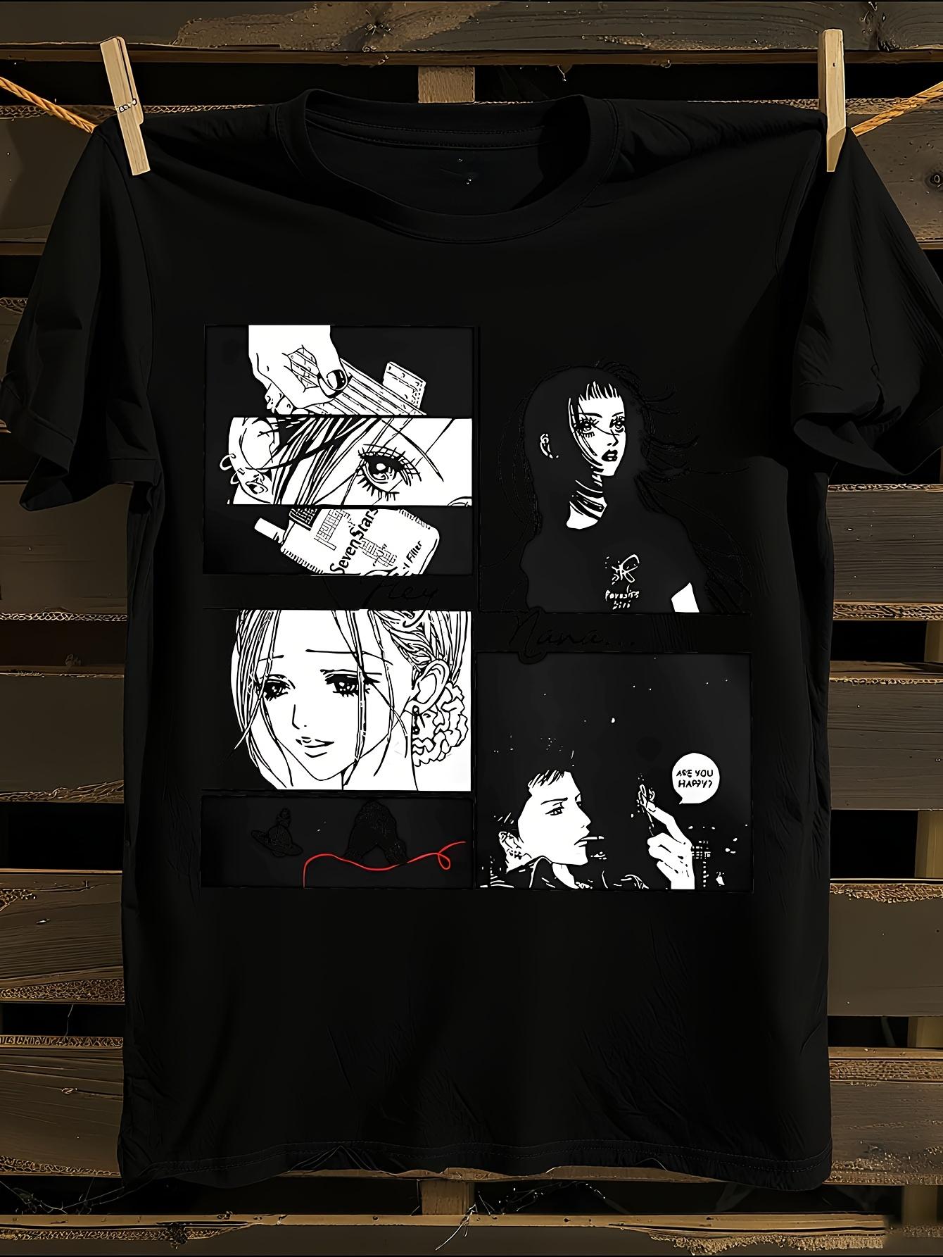 POMEL Anime Tshirt Anime Graphic Tshirt M