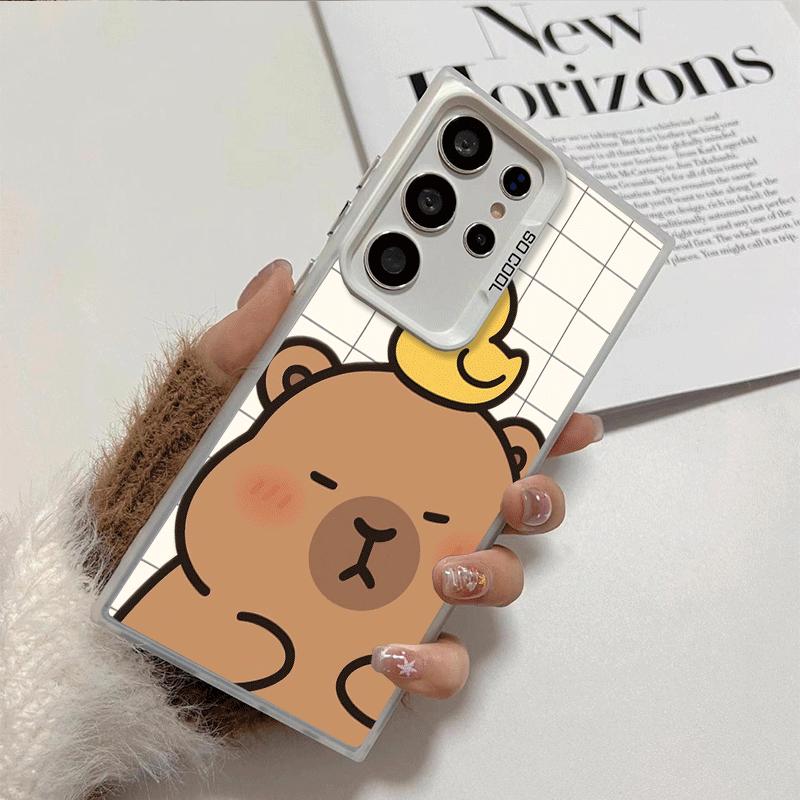 Funny Capybara Cartoon Cute Shockproof Phone Case for Samsung Galaxy S26 Edge S25 Ultra S24 FE S23 Plus S21 Cover Anti Fall Fund