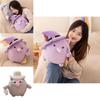 Cute Dark Cat Plush Toy For Halloween Gift 20cm Height