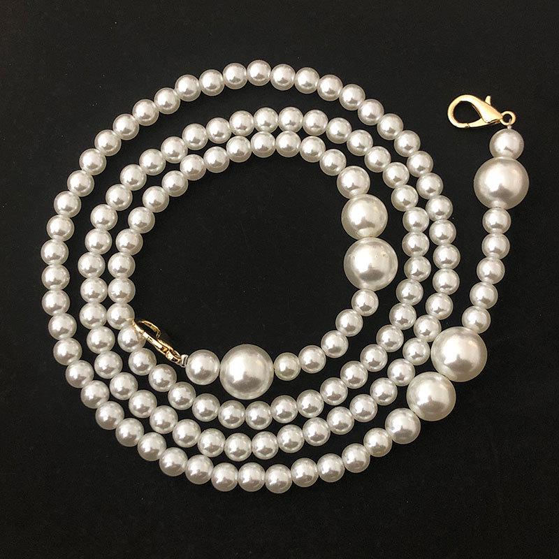 Personalized Handmade Pearl Bag Chain - Versatile Hand-Held, Shoulder, Crossbody Accessory