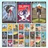 Mountain Bike Vintage Poster Landscape Metal Plate Plaque Wall Decor Iron Retro Posters Man Cave Bar Club Decoration Artwork