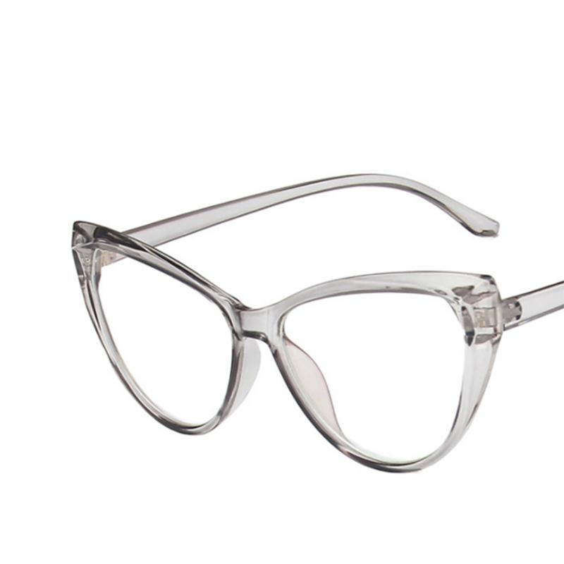 Retra Cat Eye Frame Clear Lens Glasses Simple Myopia Nerd Spectacles Degree -0.5 -1.0 -2.0 -3.0 -4.0 To -6.0