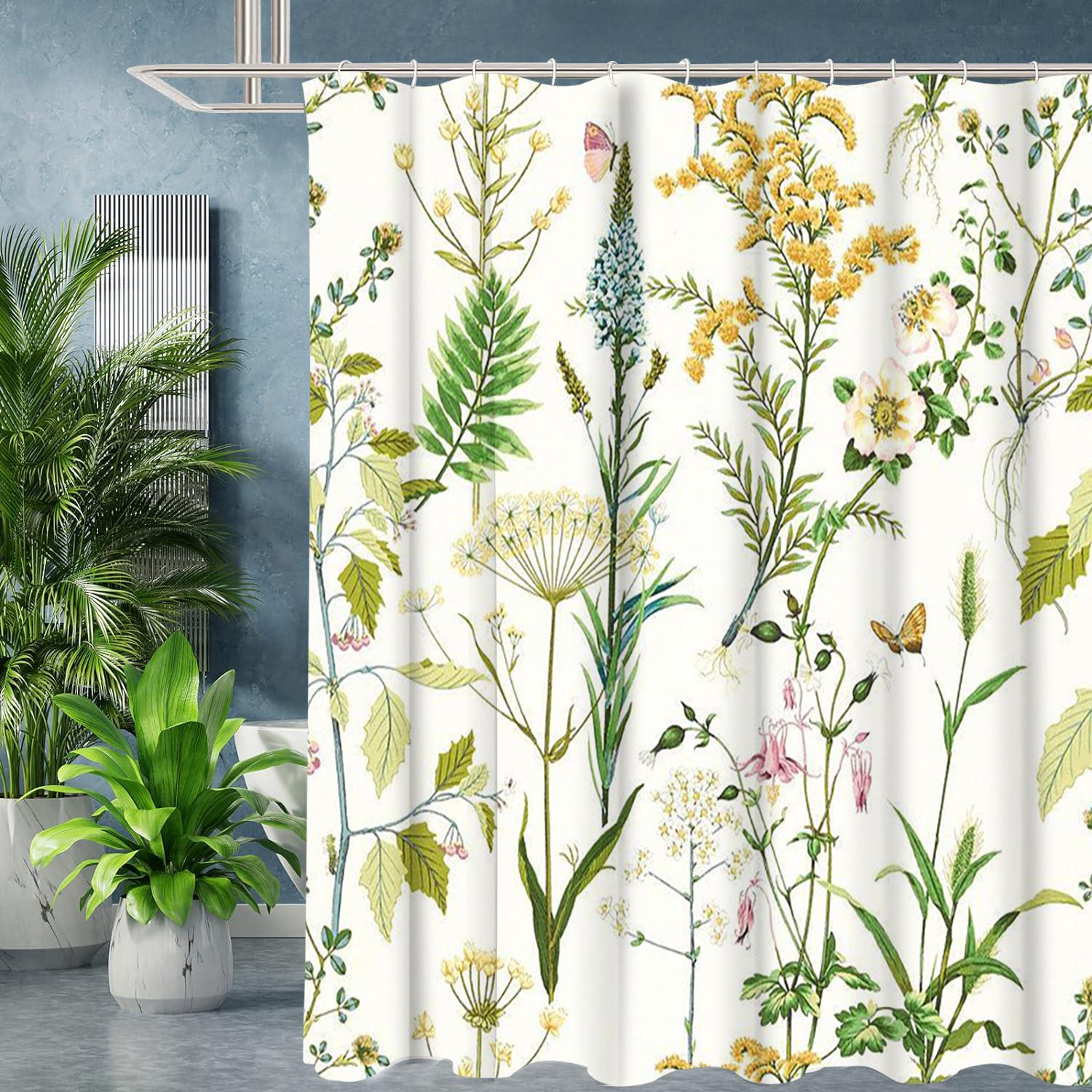 

Растения и цветы Занавеска для душа для ванной комнаты Карлик Водонепроницаемая ткань Занавеска для ванной комнаты С 12 крючками Подсолнух Домашний декор Бесплатная доставка 180X180cm синий