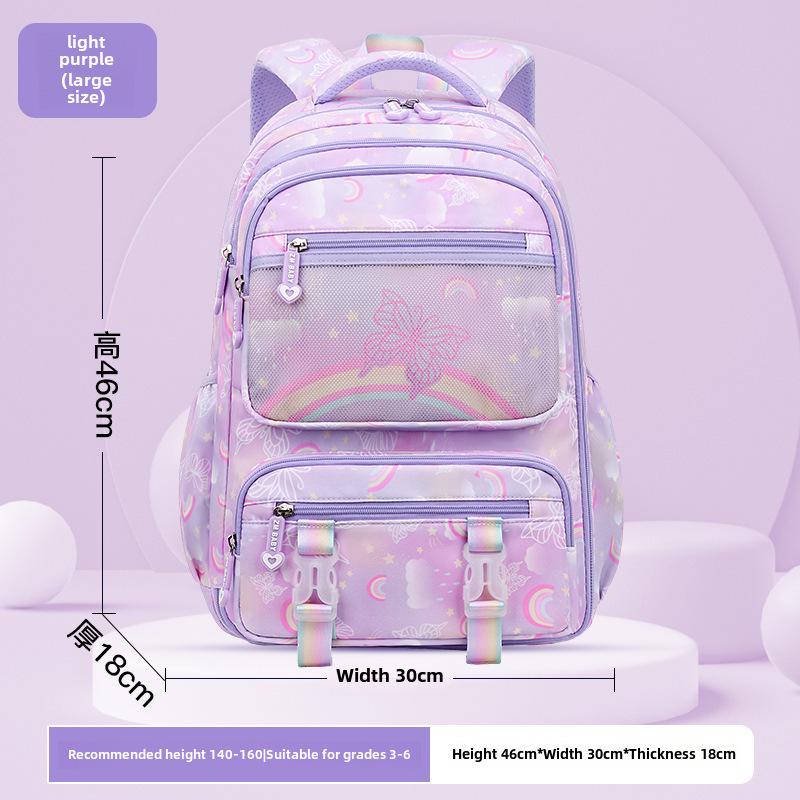 

2023 Водонепроницаемый легкий рюкзак для девочек от 1 до 6 лет с защитой позвоночника, большой вместимости