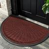 European Half-Round Dirt-Resistant Entrance Mat – Non-Slip Mud Scraper Rubber Carpet