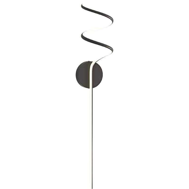 Modern Minimalist LED Spiral Wall Light - Warm Soft Bedroom Decor & Aisle Illumination