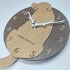 Stylish Wooden Pendulum Clock Featuring a Golden Retriever Dog. Silent, Perfect for Bedrooms, Bedrooms, or Any Room.