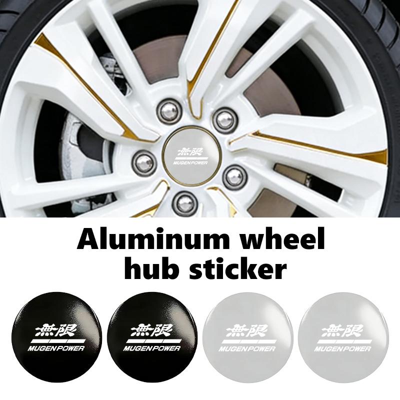 For Honda 56mm 4pcs Car Wheel Center Hub Cap Badge Logo Sticker Fit Pilot Type-R Type-S VTEC Mugen INSPIRE Civic Accord