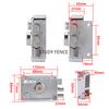 1 Set of Old Style Exterior Door Lock Set Anti-theft Door Lock Indoor Iron Door Lock with A Key Household Hardware Accessories