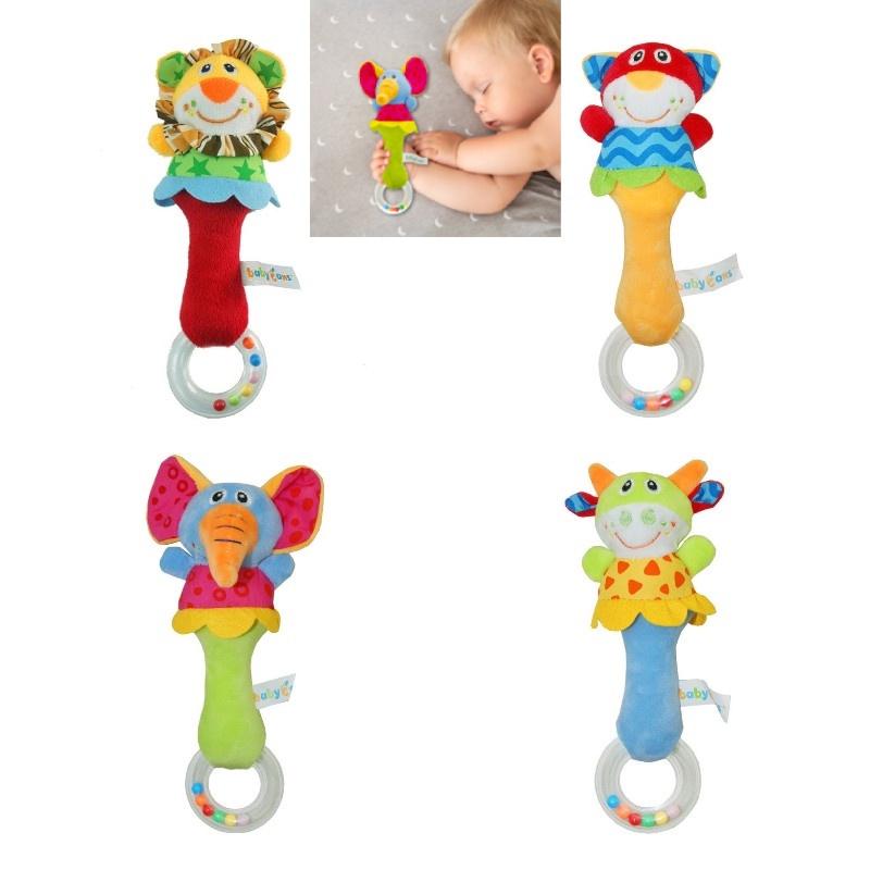 Babyfans Plush Animal Shaker With Colorful Beads Perfect For Sensory Development, Hand-eye Coordination, And Interactive Play