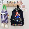Mario Stitch Batman Backpack Oxford School Bag Handbag Student Kids Gift