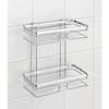 Etagère murale - WENKO - Premium - Acier inox brillant - 2 paniers - Fixation sans perçage