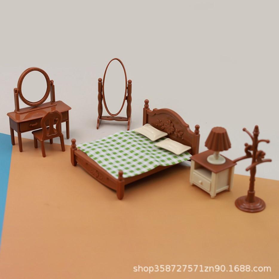 Play House Toy Simulation Mini Furniture Full Set Kitchen Doll House Miniature Food Play Scene Ornament Girl Model