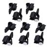 10Pcs Golfs Putters Clamp Holder Club Clip  Marker Golfs Club Bag Clips On Putters Clamp Plastic Black Putting Clip