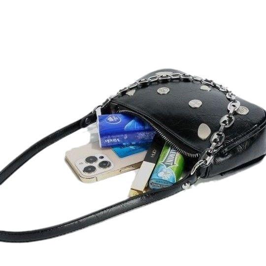 Crescent moon bag niche high-end baguette bag women's fashion shoulder underarm bag versatile messenger bag women