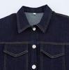 European & American Style Sleeveless Pleated Denim Mini Dress