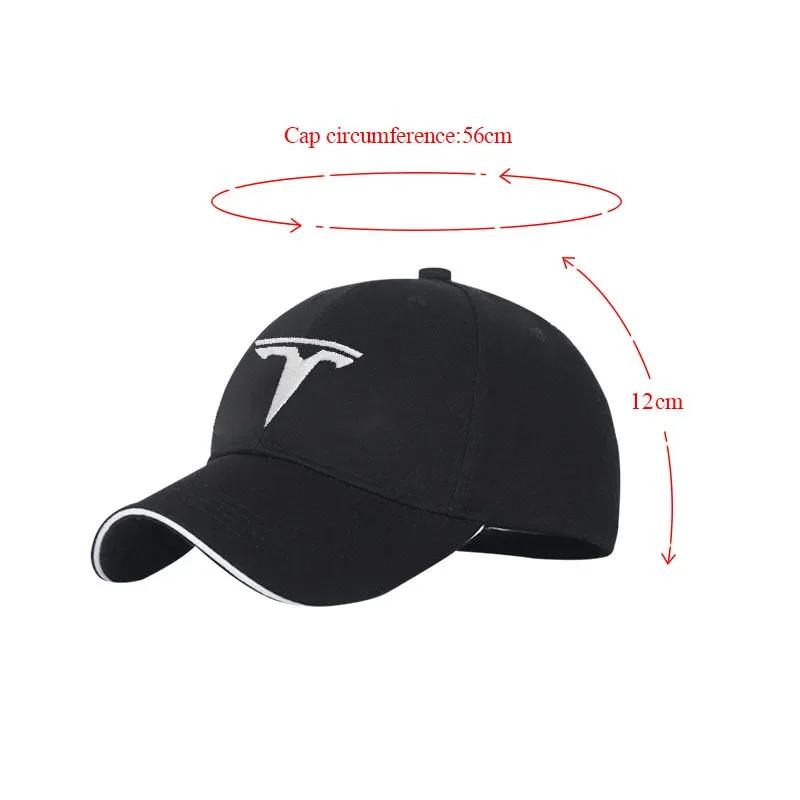 Car Sticker 2025 New Tesla Baseball Cap Outdoor Summer Sports Hat Embroidered Men Women Baseball for Tesla Model-3 Model-S X Y C