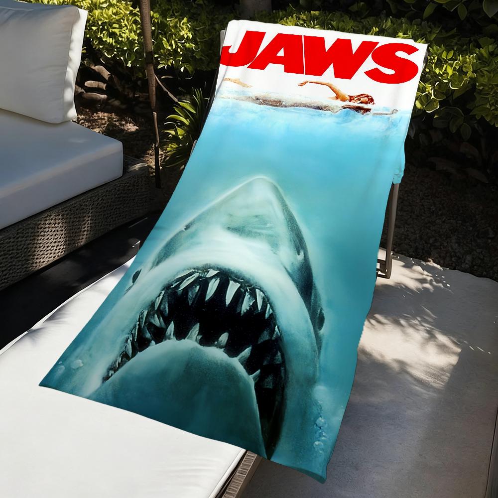 Classic Movie J-jaws Towel Beach Quick Dry Soft Pool Towels Gift for Travel Gym Shower Camping sports