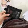 1/24Pcs Black Mesh Cosmetic Bag Toiletry Makeup Bag Large Case Organizer Cosmetic Cases Toiletries Storage Handbag Pouch 3 Sizes