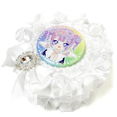 Anstecknadel Rosette Kuchen Ita Rosette Deko Oshikatsu Katze Anstecknadel Rosette 57mm 76mm Fake Süßigkeiten Geburtstagsparty Ohne die Person Rose [efShop] [Rose