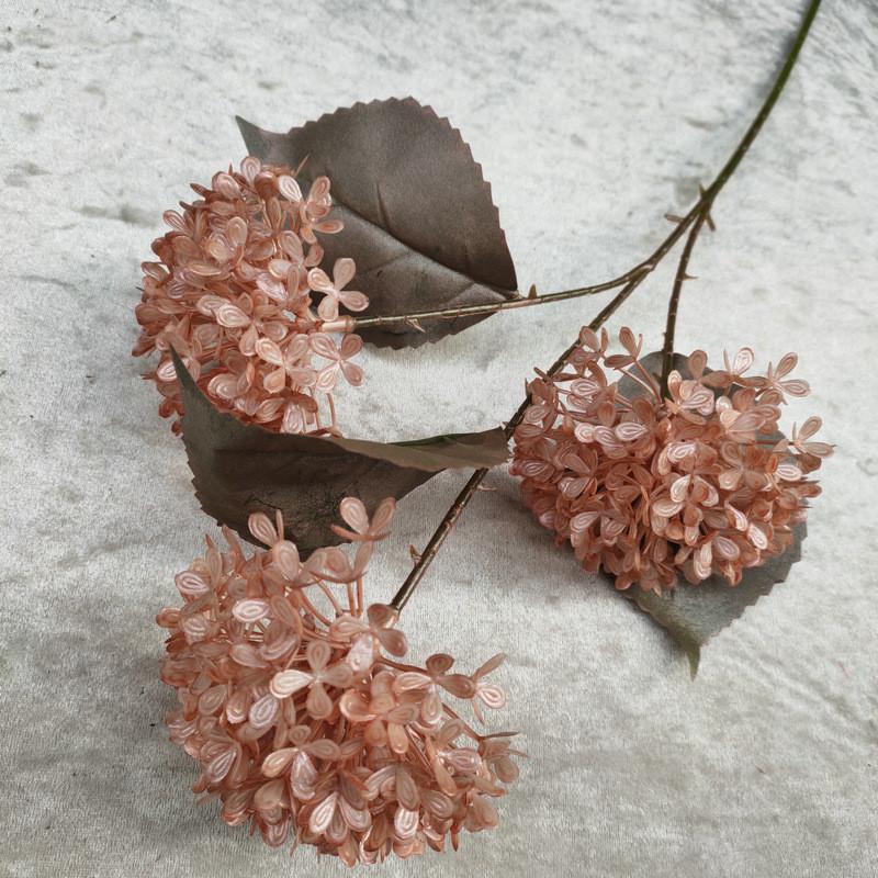 Artificial Snowball Hydrangea Stems Multibranch For Wedding Home Decor Gift