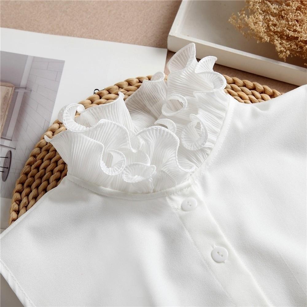 Detachable Women Fake Collar Double-layer Blouse Collar False Lapel Stand-up Collar  Women Blouse
