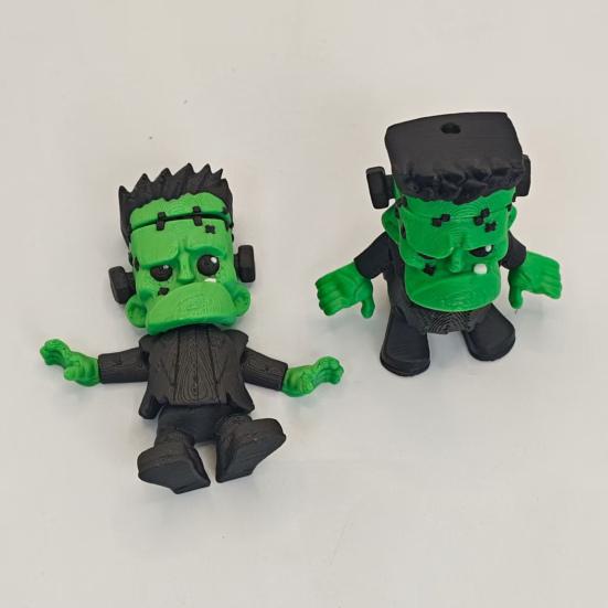 3D Printed Zombie Figurine Movable Joints Halloween Zombie Statue Stress Relief Fidget Toy Desktop Decoration Ornament