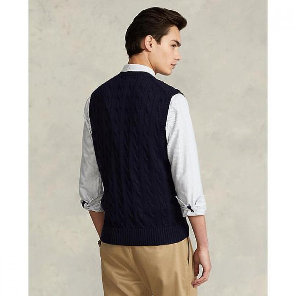 Polo Ralph Lauren Men S Cable Knit Cotton Sweater veSt  mnpoSwe1cm20038400 