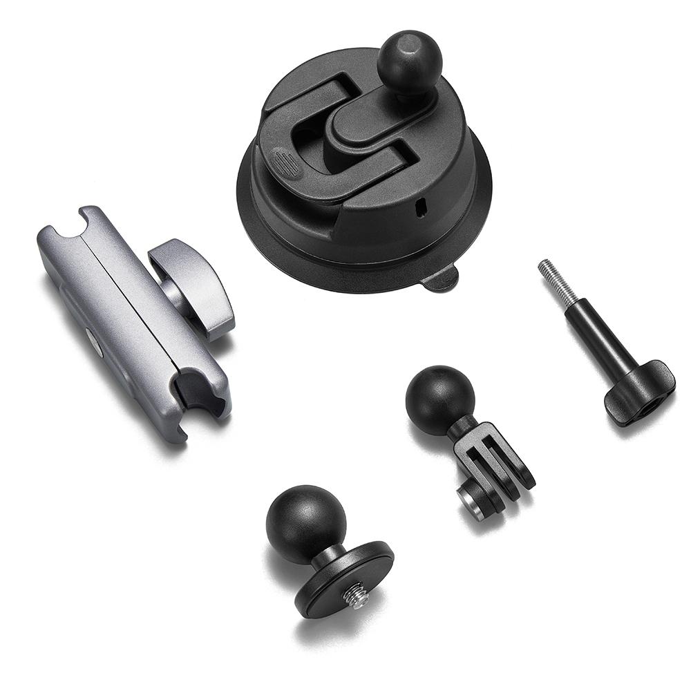 

Car Phone Holder Suction Cup 360 Adjustable 1/4 Standard Adapter for GoPro DJI Insta360 X3 Smartphone Action Camera Accessory