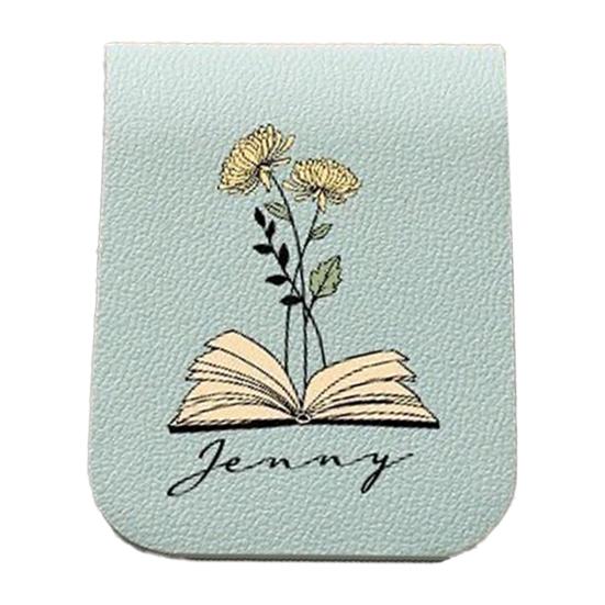 Suni Deri Çiçek Ayraç El Yapımı Mini Taşınabilir Su Geçirmez Kitap Sayfa İşaretleyici Manyetik Klips Kitapseverler Çocuklar Öğrenciler Hediye