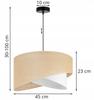 Hanging Lamp, Ceiling Chandelier, White Jute Lampshade