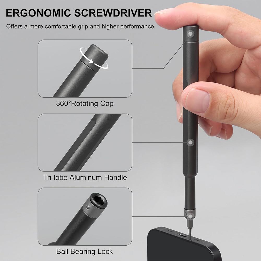 49-in-1-Präzisionsschraubendreher-Set, Phillips-Torx-Schraubendreher-Bit, magnetisches professionelles Reparaturwerkzeug-Set für die iPhone-Uhrenkamera