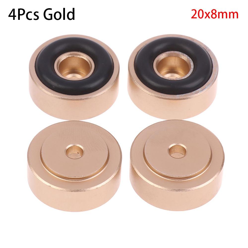 1/4 Stück Aluminiumlegierung Füße Pad Isolation Verstärker Basis Füße für Lautsprecher CD Verstärker