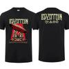 Hip Pop Harajuku T Shirt Vintage Rock Band Led Tour Mothership Zeppelin T Shirt Double-sided Casual Oversized T-shirt Unisex