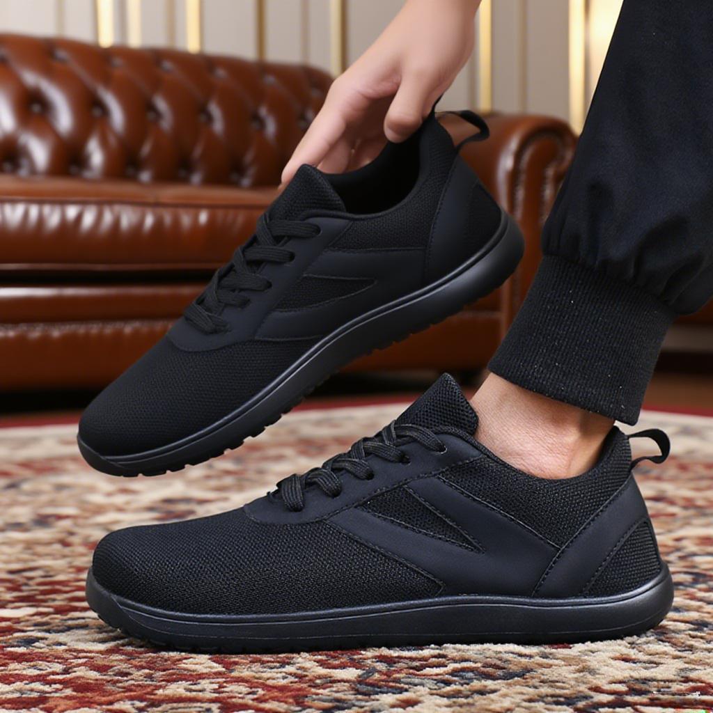 

Men s and Women s Running Shoes Lightweight Tennis Shoe Anti Slip Gym Shoes Breathable Mesh Walking Shoes Chaussures Femme 2025 39 чёрный