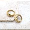 Light Luxury Bread Ring Can'T Fade, Niche Ring 18K Titanium Steel Croissant Ring Wind