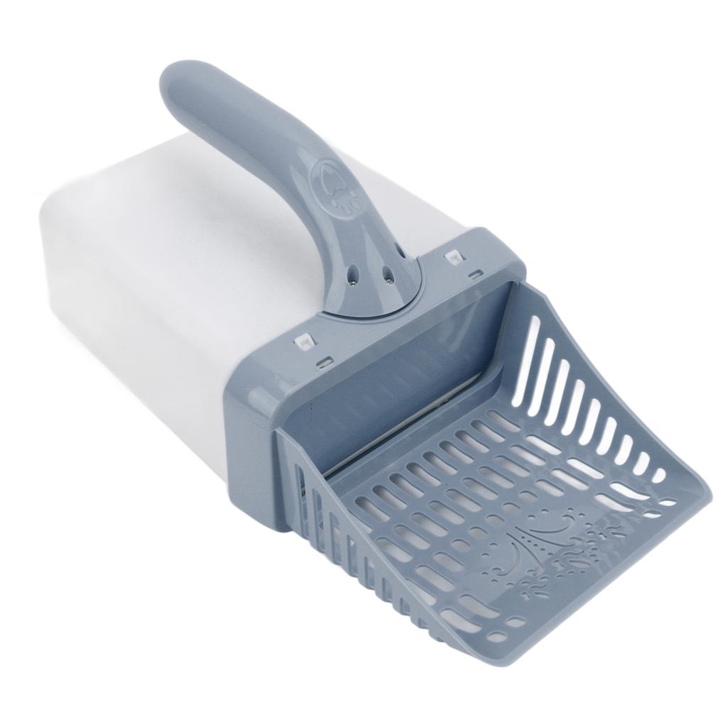 Cat Litter Scoop Holder Plastic Detachable Cat Litter Shovel with Waste Bag Pet Poop CleaningNordic