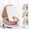 LED Make-up Aufbewahrungsbox Kosmetiktasche Mit Spiegel Für Frauen Tragbar Touch Licht Aufbewahrungs-Organizer Kabellose Make-up Box