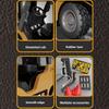 Remote Control Mini Rc Car Forklift Truck 1:64 Desktop Alloy Simulation Engineering Vehicle Sound Emulation Children'S Toys