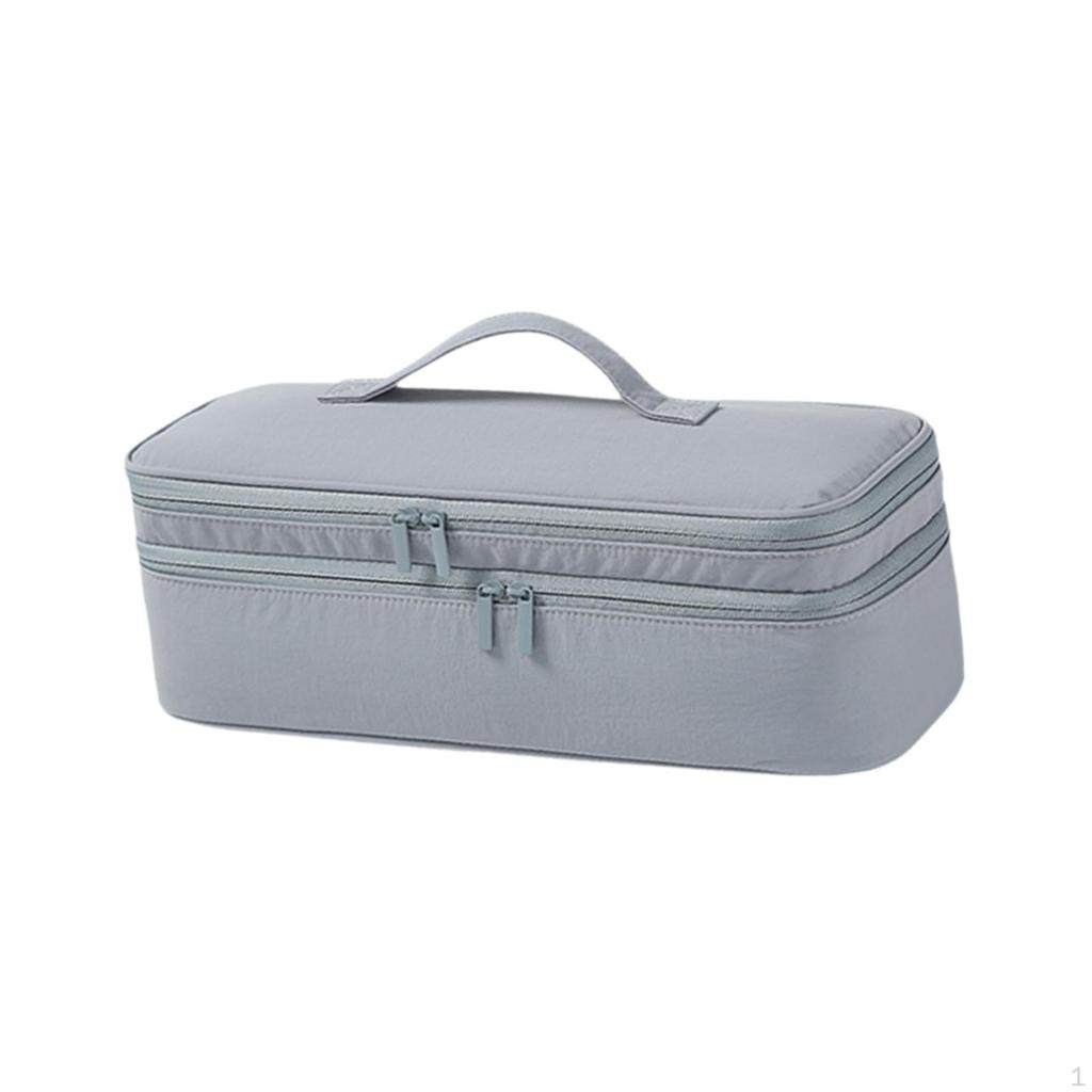 Storage Case, Carrying Case with Double Zipper, Professional Hairdressing Tool Organizer