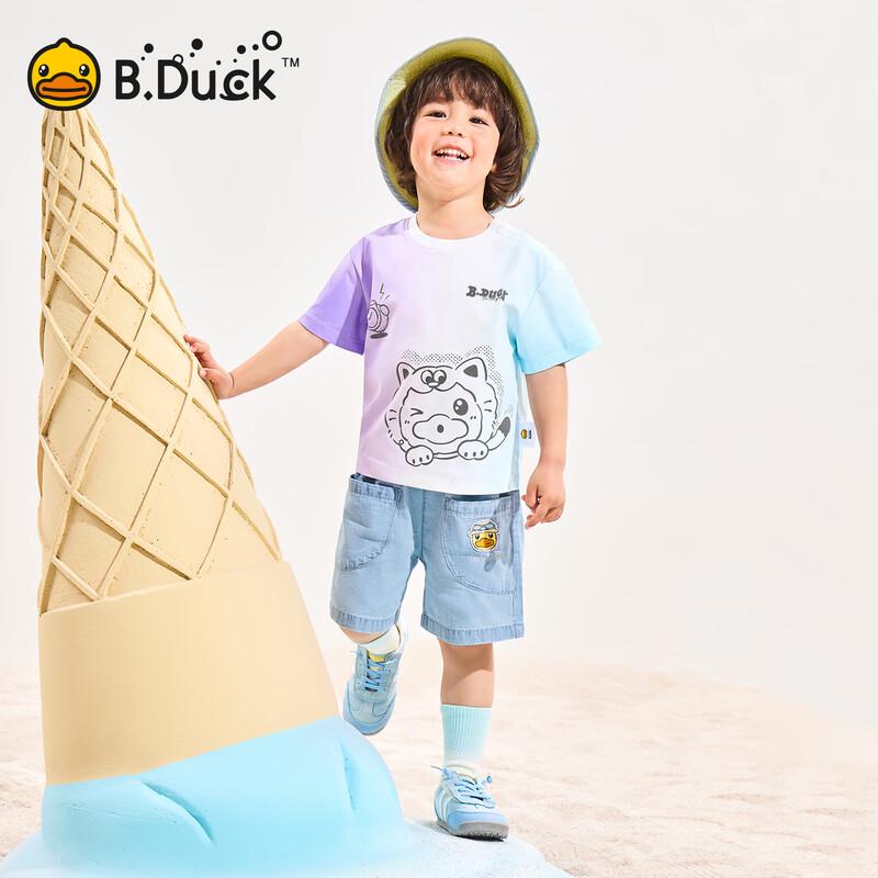 B.Duck Pojkars T-shirt med Kort Ärm och Färgövergång