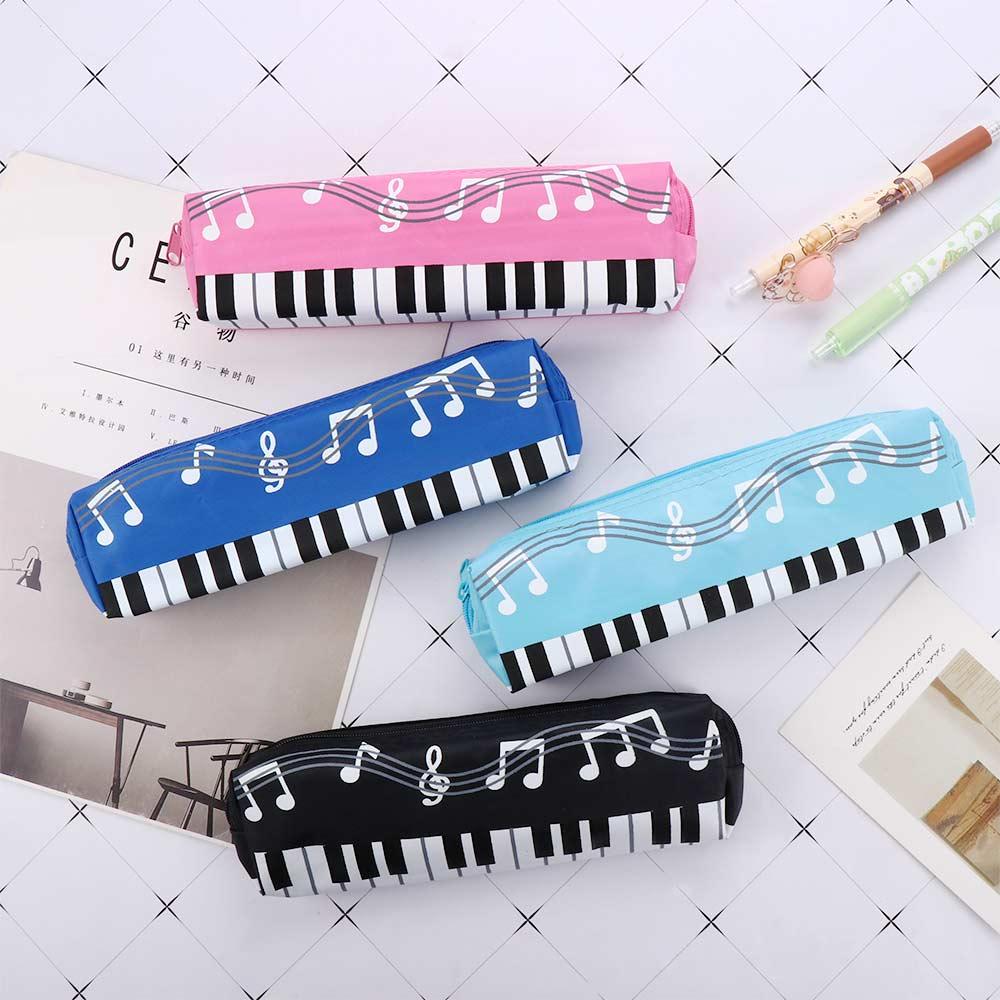 Pen Bag Musical Note Piano Pouch Student Pencil Case Musical Pencil Cases Piano Note Pencil Bag