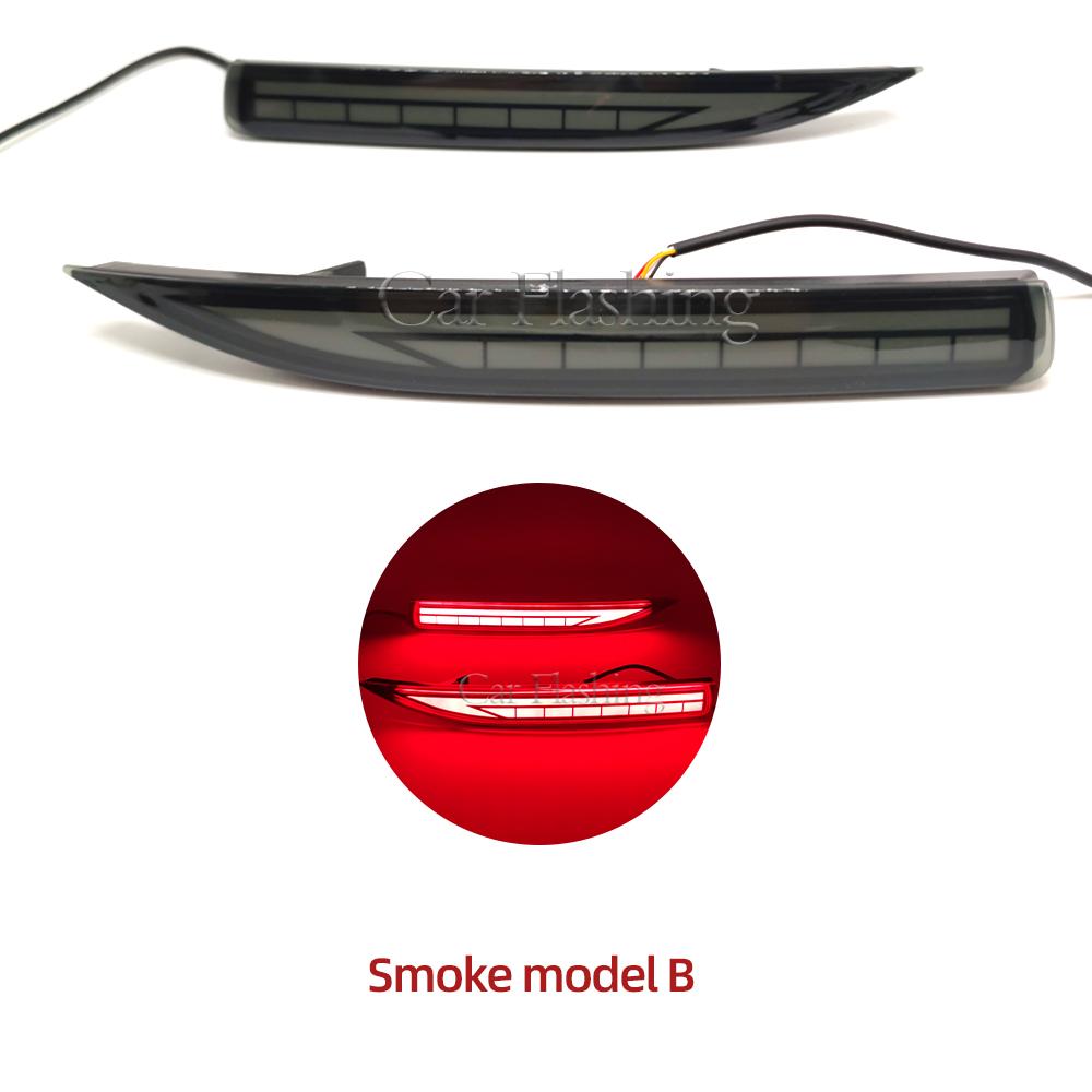 For Toyota Corolla Altis LED Rear Bumper Reflector Light Warn Brake Dynamic Turn Signal Car Accessories