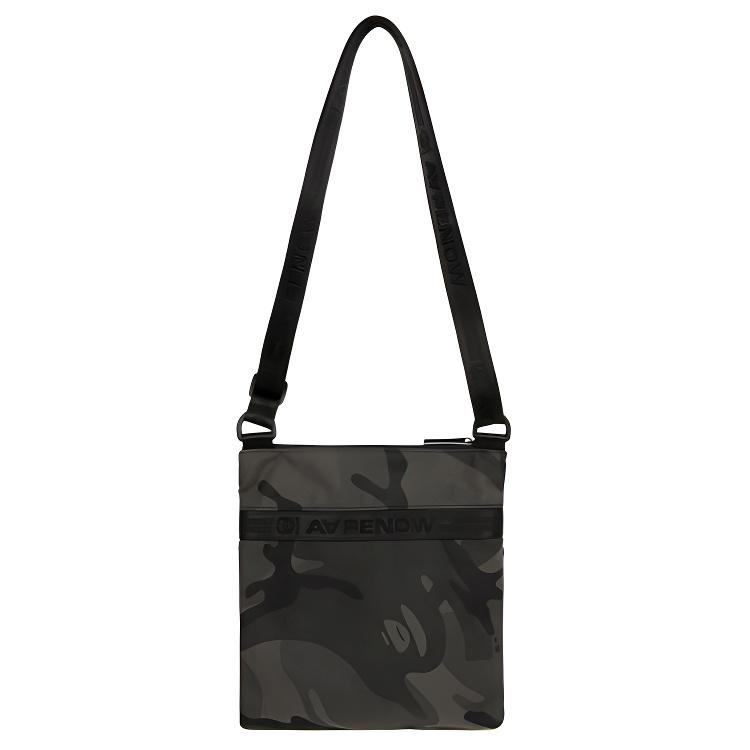 New Aape Polyamide Shoulder Bag, Crossbody Bag Regular Men's Black AAPBGM5331XCO