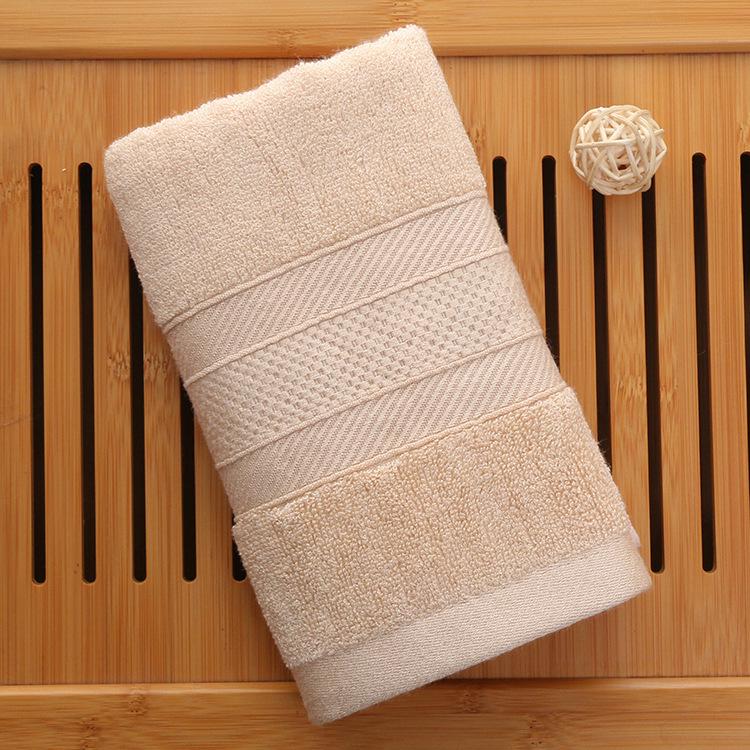 Absorbent Bamboo Fiber Washcloths - Pure Cotton Face & Bath Towels with Embroidered Logo