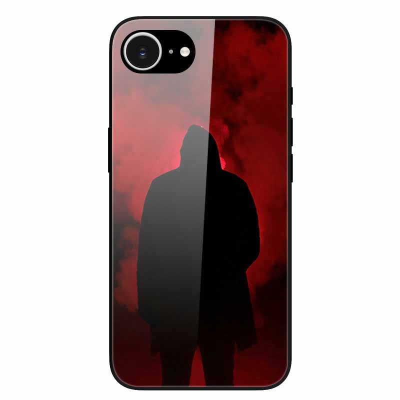 For iPhone 16E 2025 Case Black Bumper Tempered Glass Hard Phone Cases for iPhone16e 16e Back Cover for iPhoneSE SE 2025 Cool New