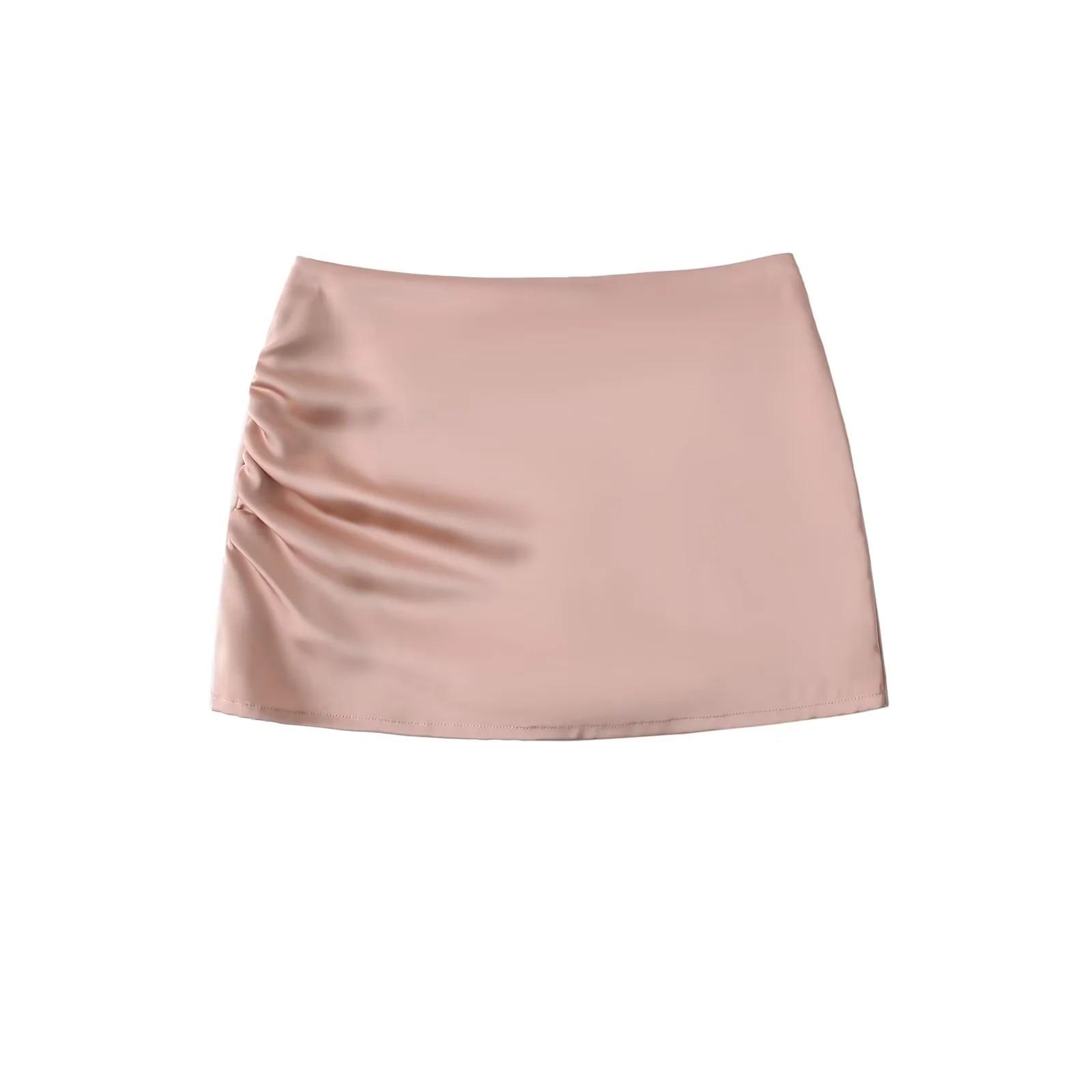 

Глянцевая розовая миди-юбка бодикон с низкой посадкой - Коллекция весна/лето 2025 L розовый