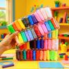 Superleicht Ton Set: 24 Farben Radiergummi-Knete & 36 Farben Weltraum-Knete - DIY Handgemachtes Spielzeug für Kinder