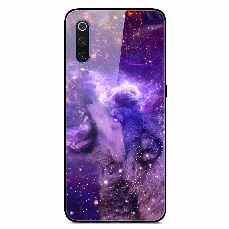 For Xiaomi Mi A3 Cases Luxury Tempered Glass Space Phone Covers for Xiaomi MI 9 Lite Case 9lite MiA3 Hard Back Shell Protective